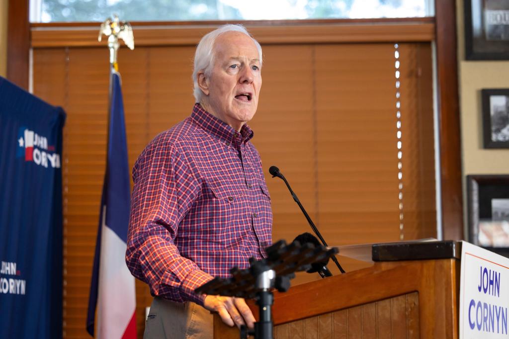Texas GOP Sen. Cornyn tries to hold senate seat