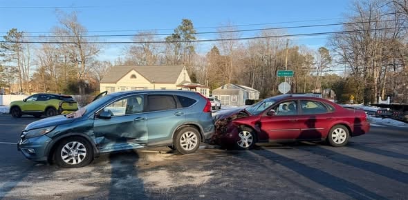 Three-Vehicle Crash Slows Traffic Near Sherwood Forest in Millsboro