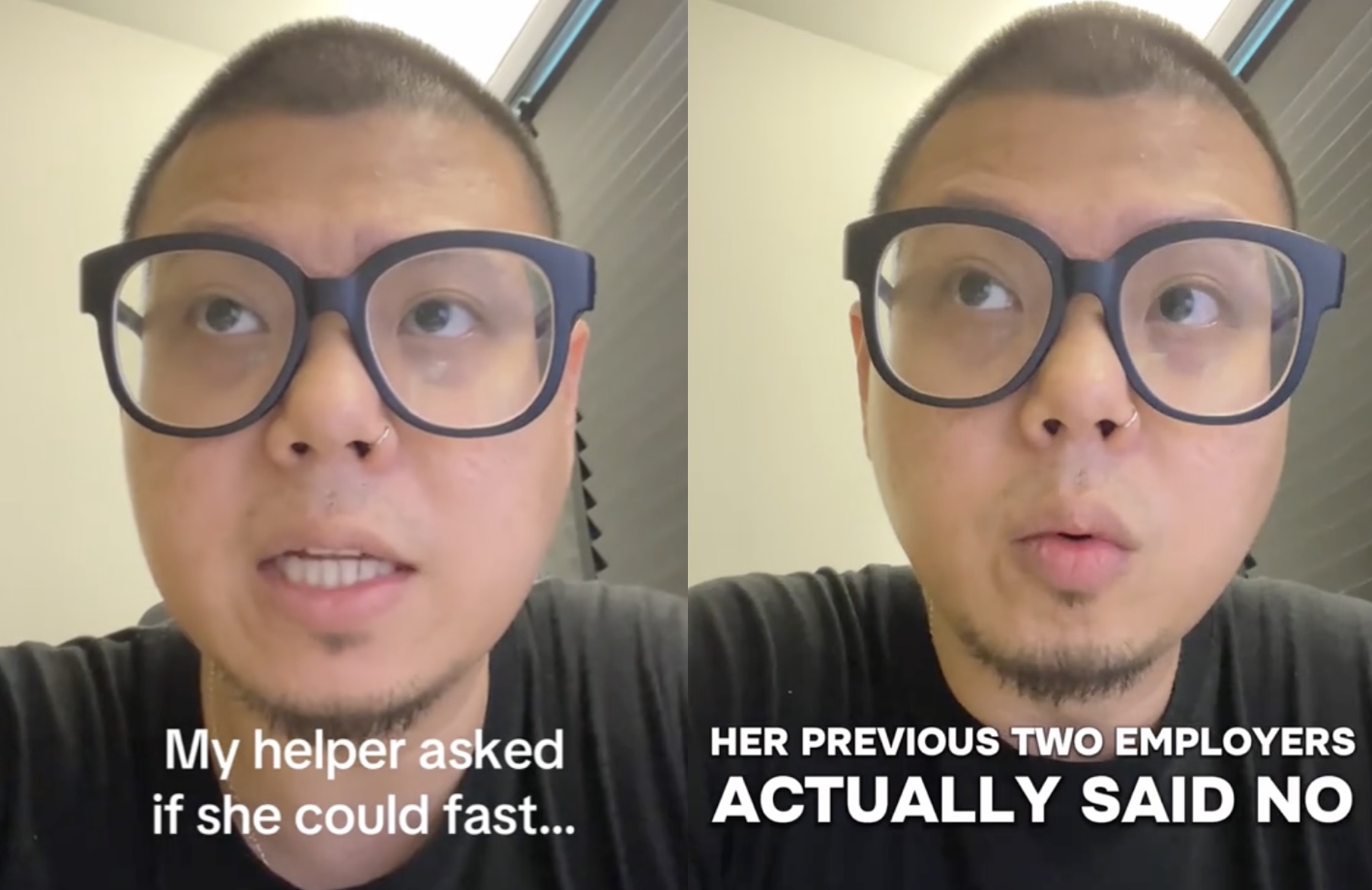 TikToker surprised when maid asked permission to fast, finds out her previous employers said no