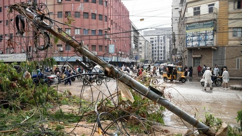 Torrential rains in Karachi leave 17 dead and dozens injured