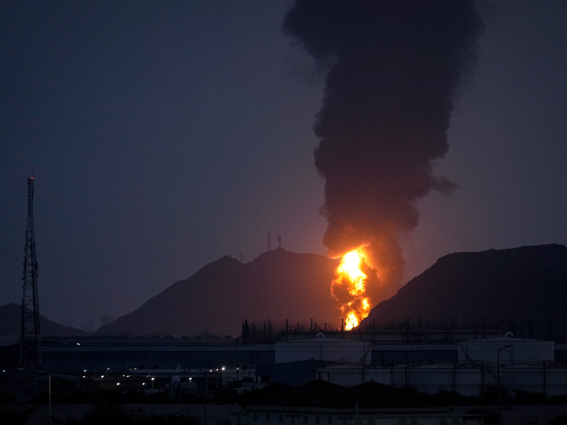UAE tennis tournament suspended after drone interception sparks fire | Israel-Iran conflict News