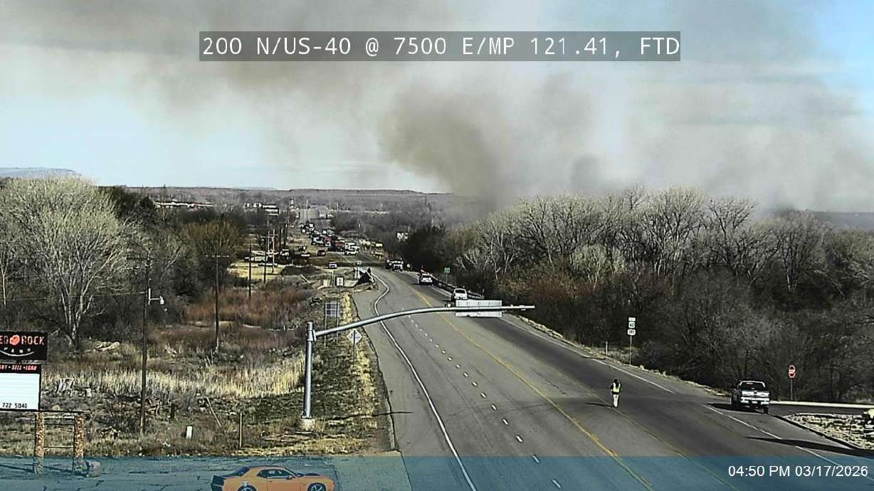 US 40 in Uintah County reopens after brush fire prompts closure