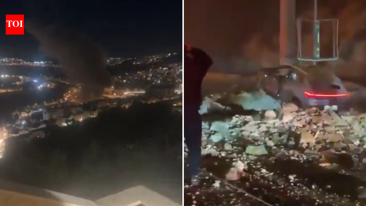 Video: Moment Iranian missile slams into Jerusalem highway; seven injured