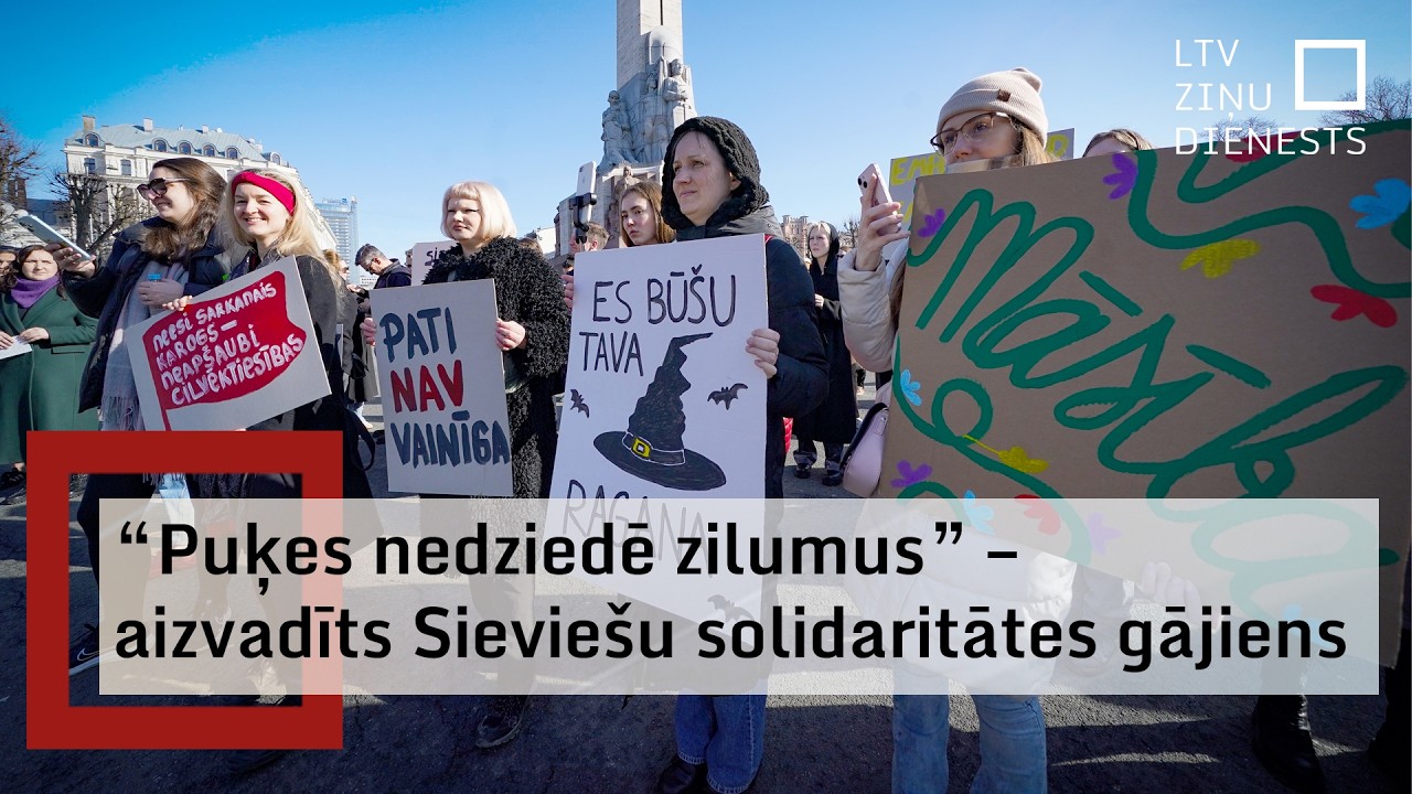 'We don't want flowers, we want safety' say Women's Day marchers in Latvia / Article