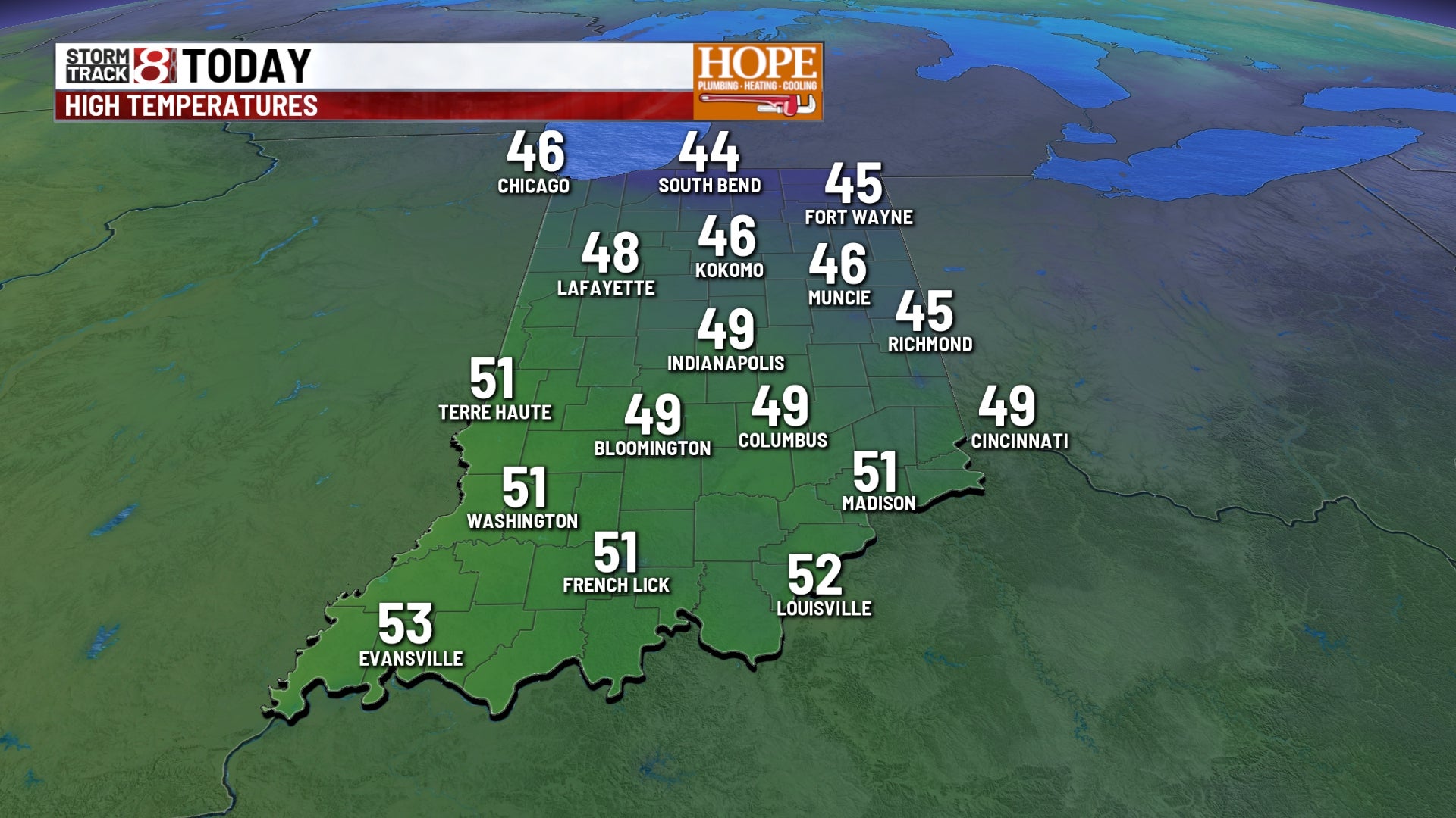 Weather forecast: Winds, rain, and temperature drop - Indianapolis News | Indiana Weather | Indiana Traffic