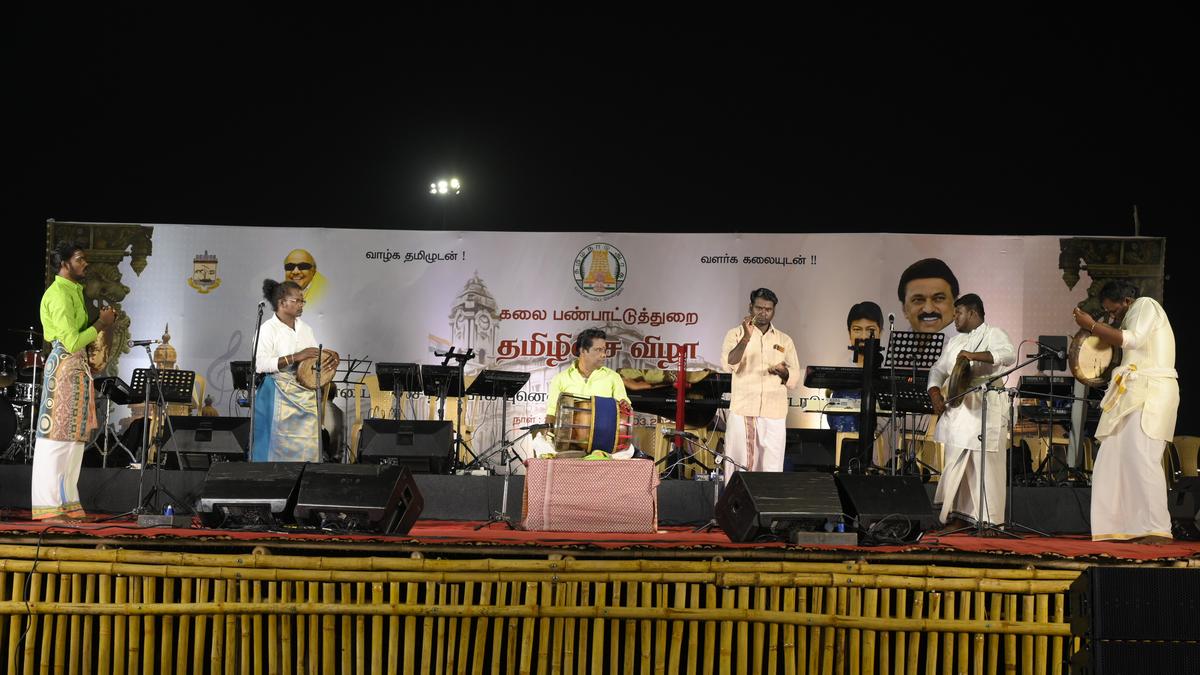 When thavil met magudam and thappu on the Marina