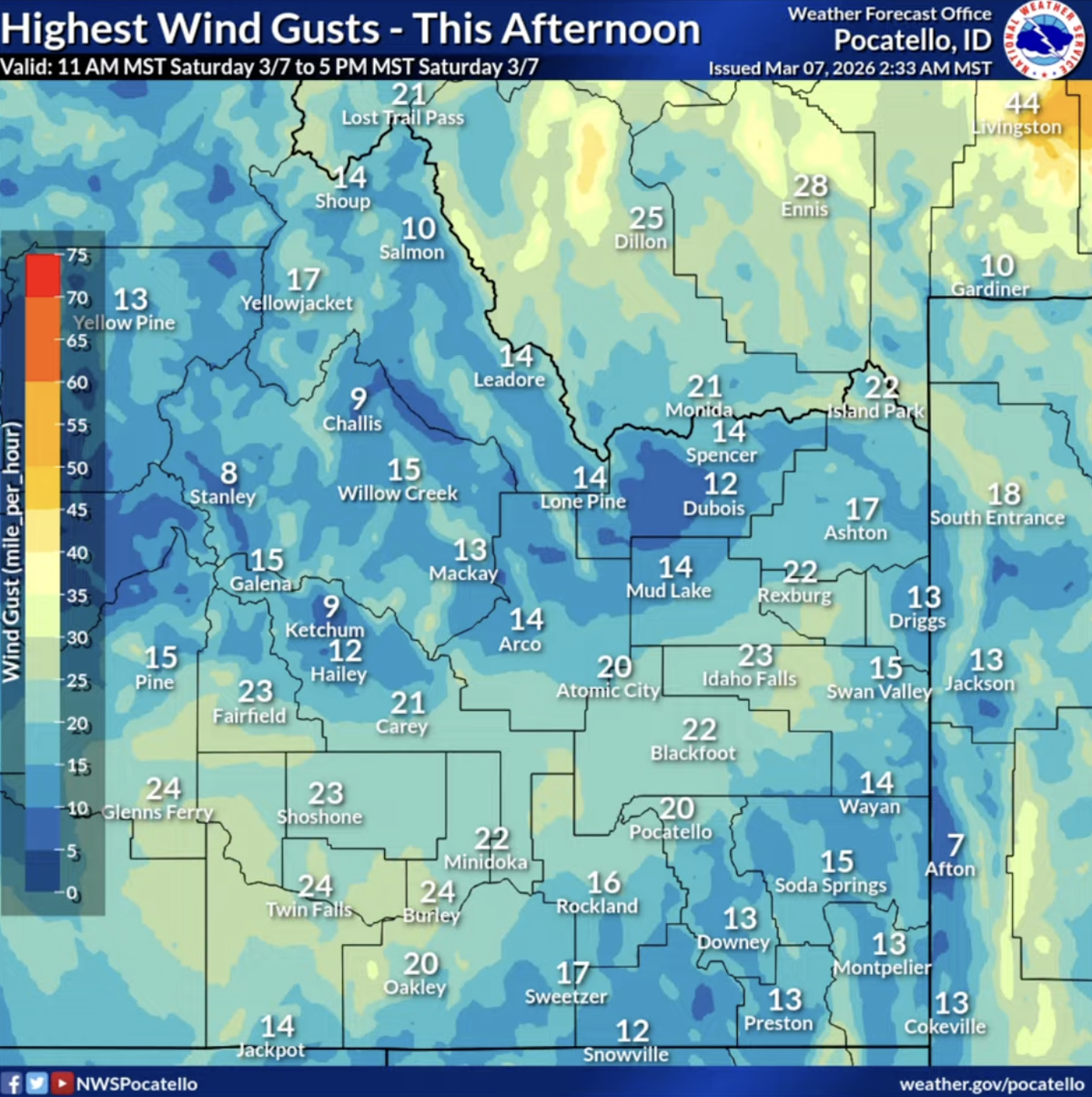 Windy & warm Sunday, more wind on the way - LocalNews8.com