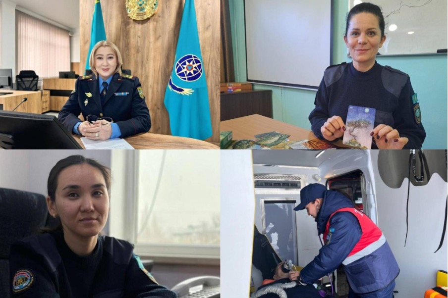 Women in Kazakhstan’s Emergency Services Take on Key Roles in Public Safety