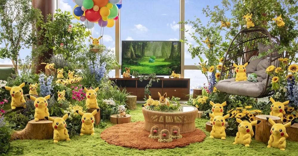 30 Pikachus want to share a Tokyo hotel room with you that has separate Grass, Water, Fire spaces