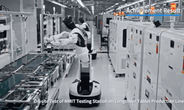 Agibot humanoid robots conduct world-first tablet testing on live factory line