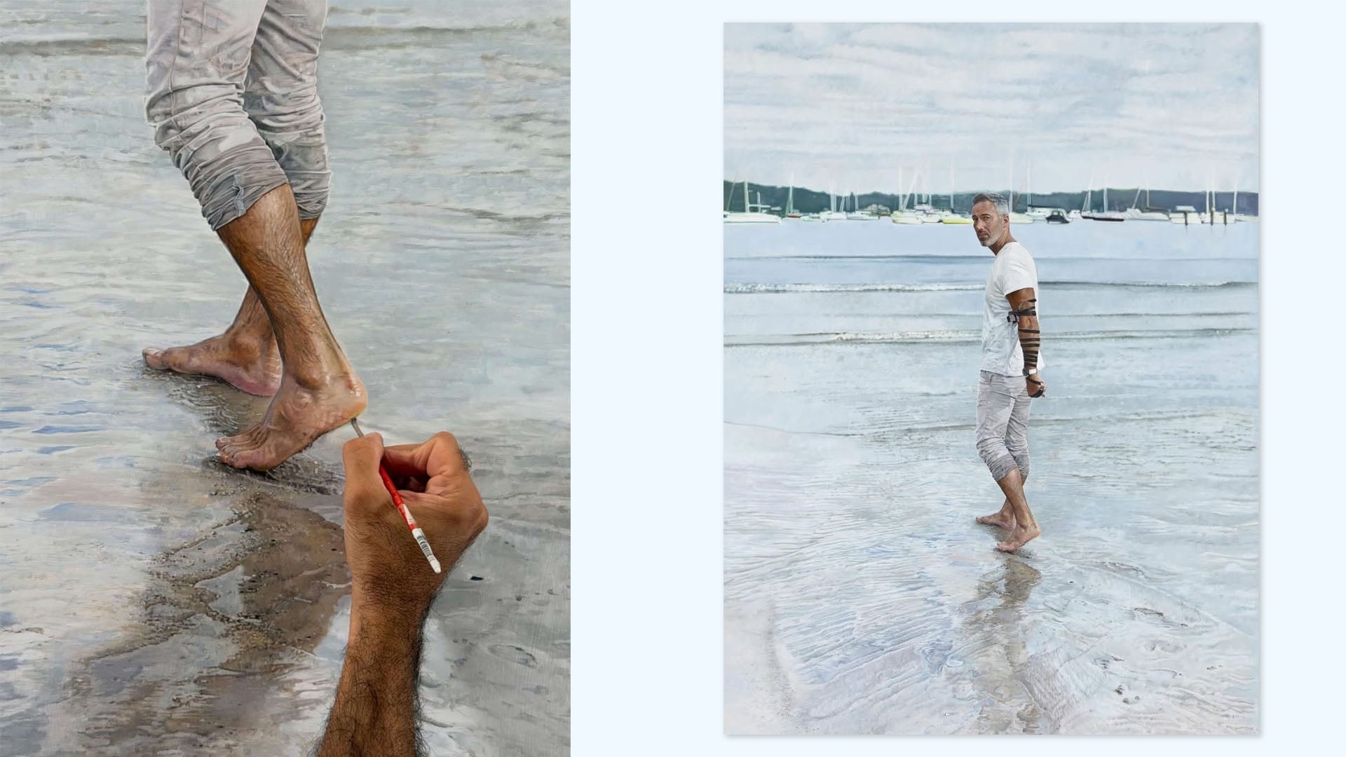 Archibald finalist Michael Zavros explores heritage and grief in a portrait of Alex Ryvchin