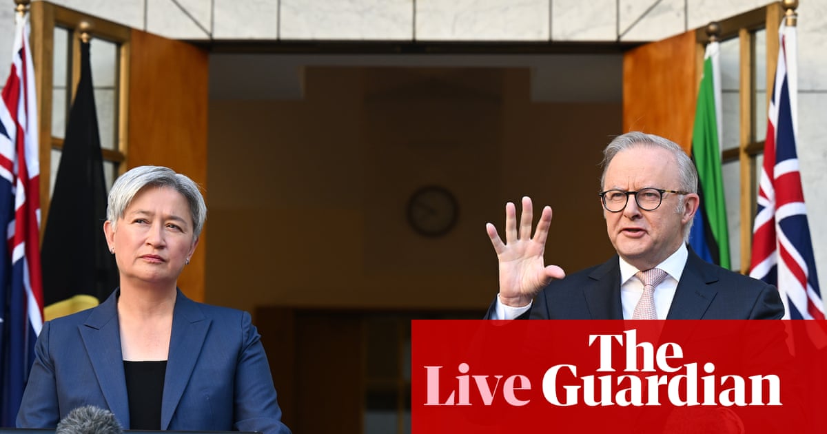 Australia news live: Albanese says Australia ‘hasn’t been asked’ to help blockade strait of Hormuz; Labor defends fuel security ads | Australia news