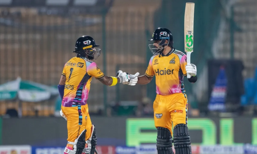 Babar Azam 71* helps Peshawar Zalmi extend lead at top