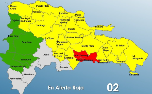 COE places Santo Domingo and National District on Red Alert
