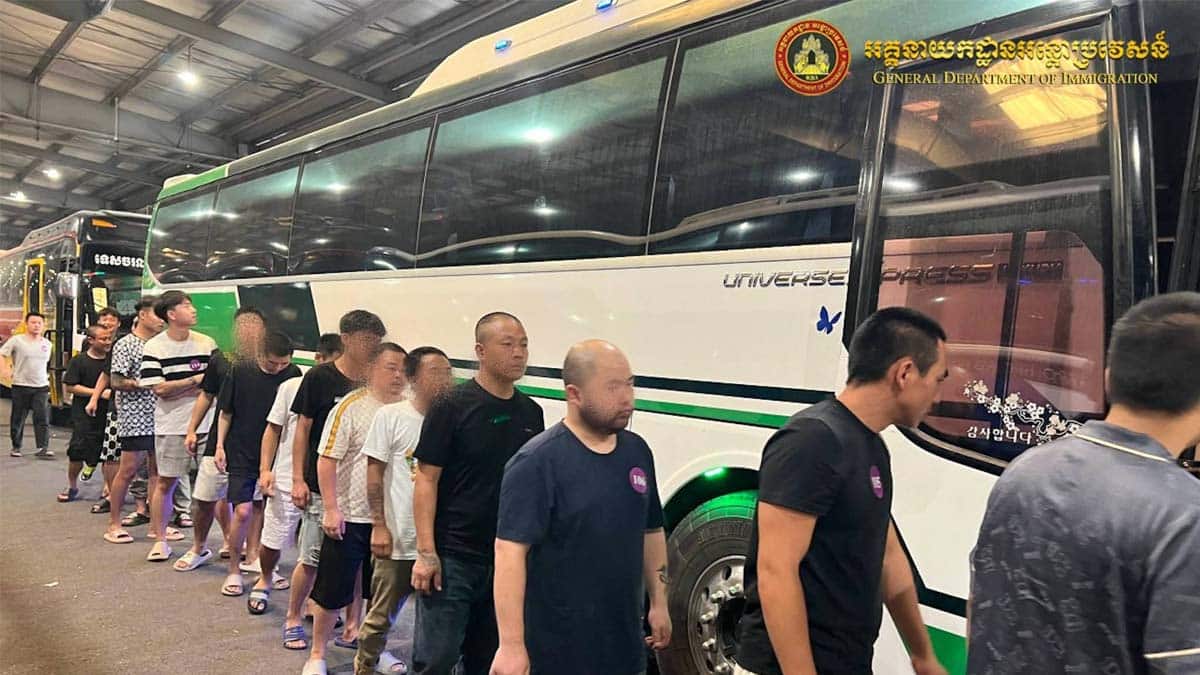 Cambodia deports over 1,000 foreigners in crackdown on online scams