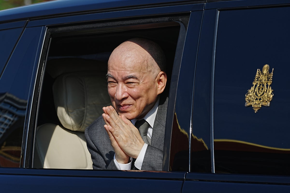 Cambodia's 72-year-old king says he has prostate cancer and is getting treatment in China