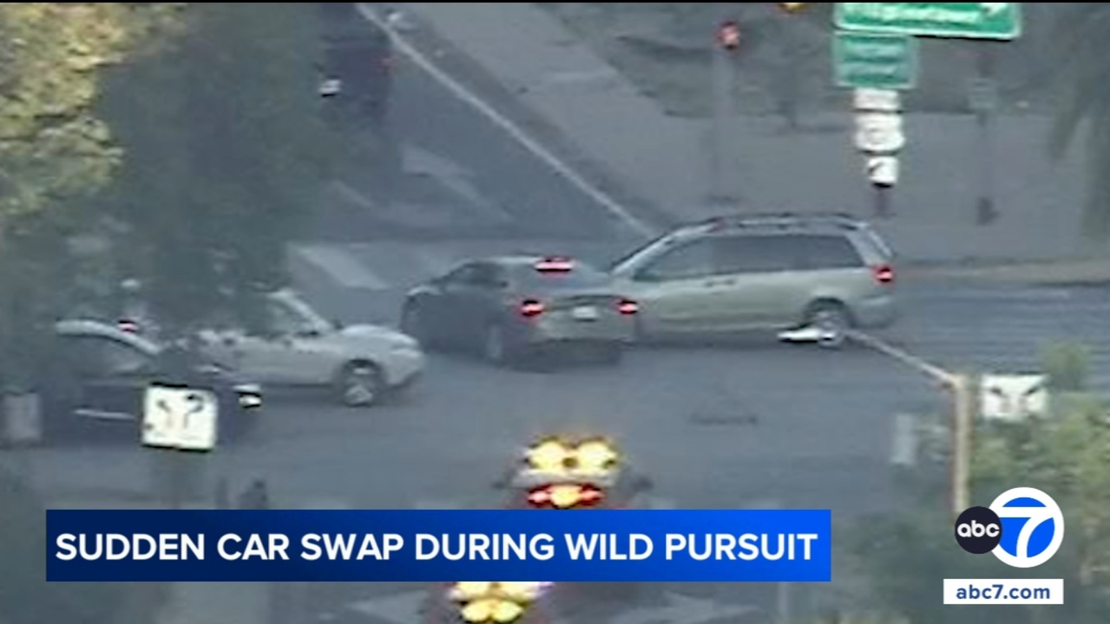 Chase: Los Angeles pursuit ends after crash, erratic driving on freeway lanes