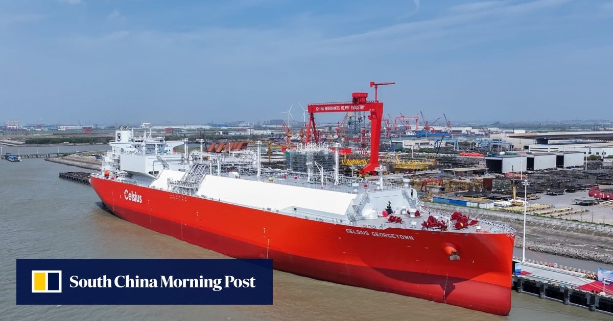 China delivers record LNG carrier as shipbuilding rivalry with South Korea intensifies
