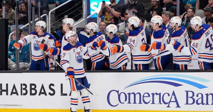 Connor McDavid’s hat trick leads the Oilers to a 5-2 win over the Sharks - Edmonton