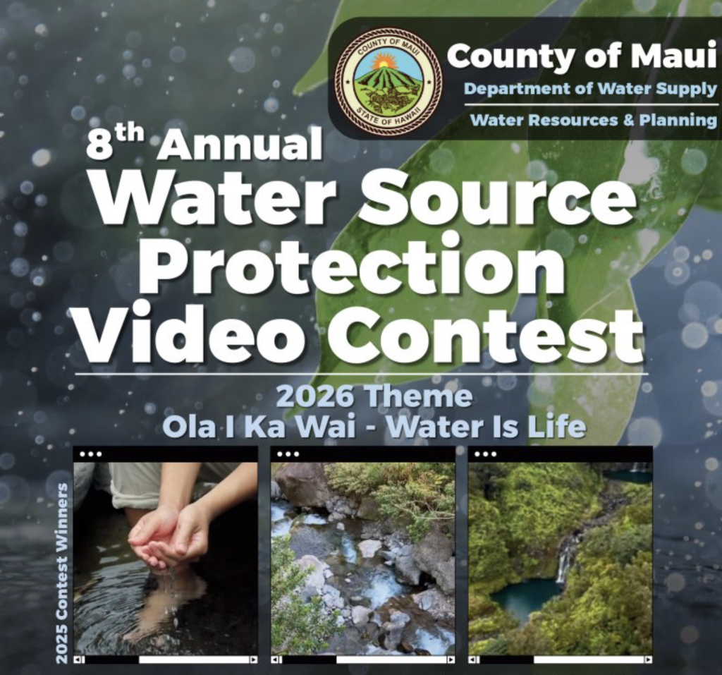 County of Maui DWS student video contest deadline extended to April 24 : Maui Now