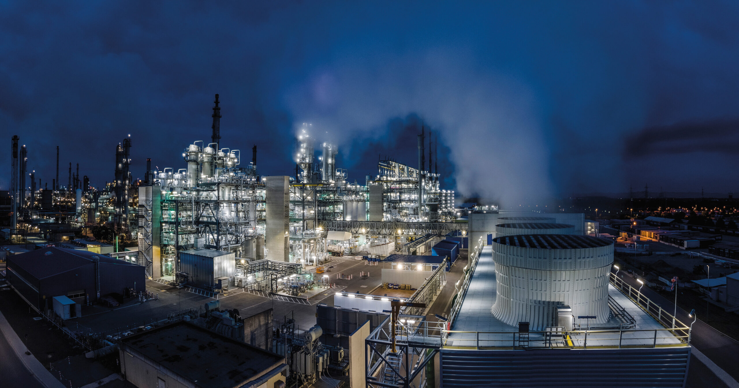Picture shows BASF chemicals plant