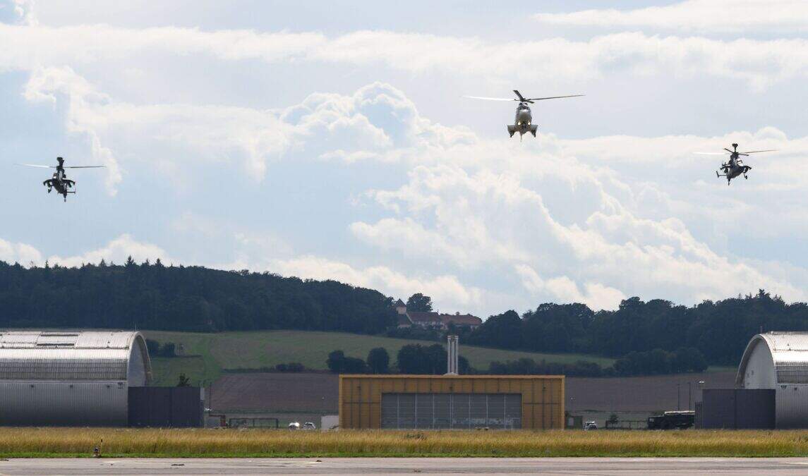 Combat exercises over Germany