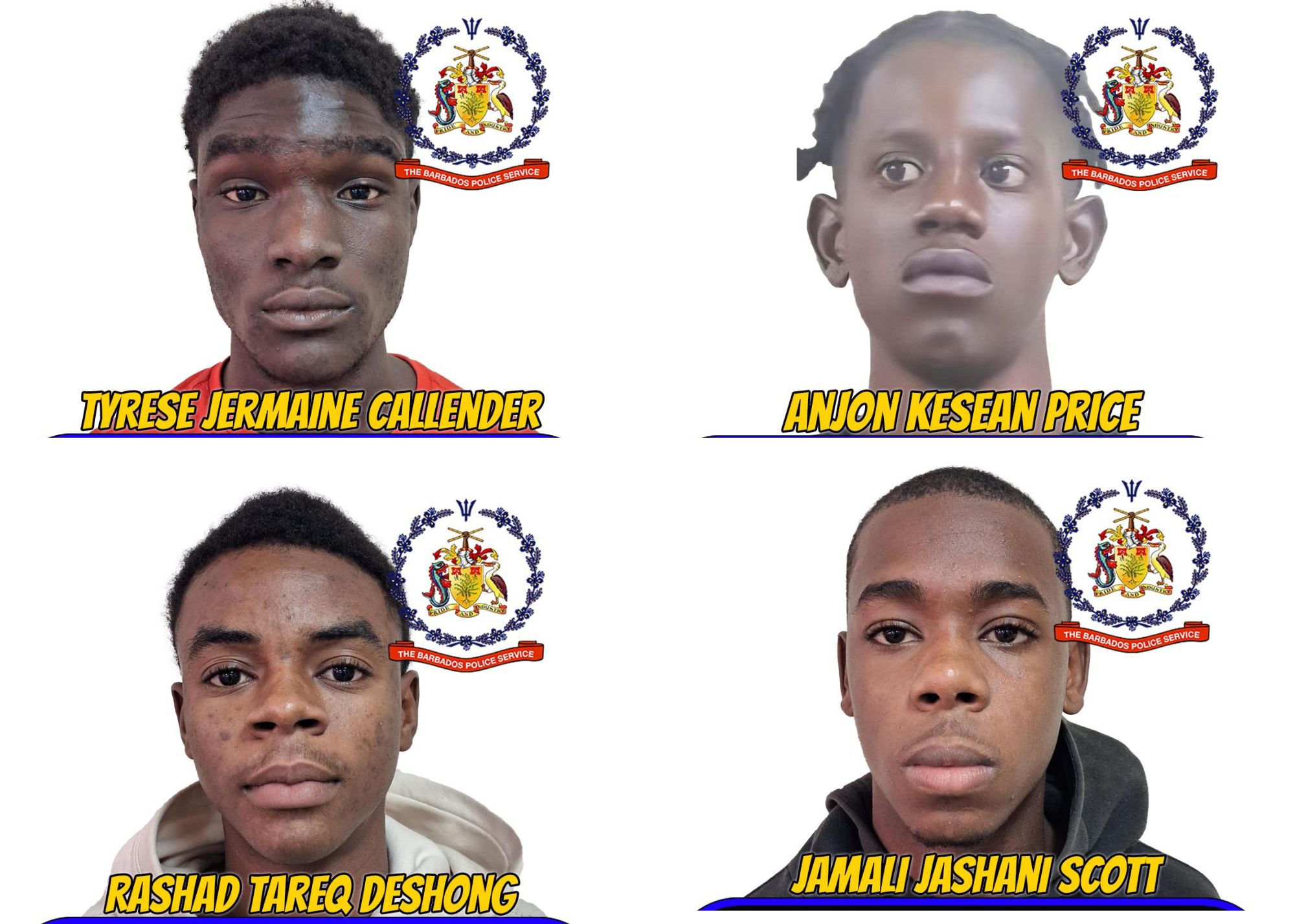 Four teens remanded on multiple serious charges