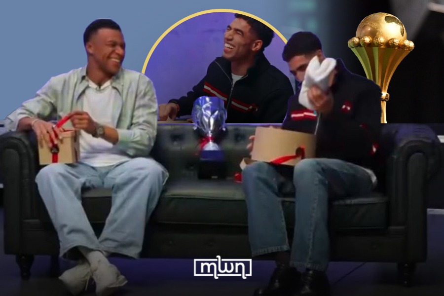 Hakimi Receives Towel, AFCON Trophy Replica as Surprising Gift on The Bridge Podcast