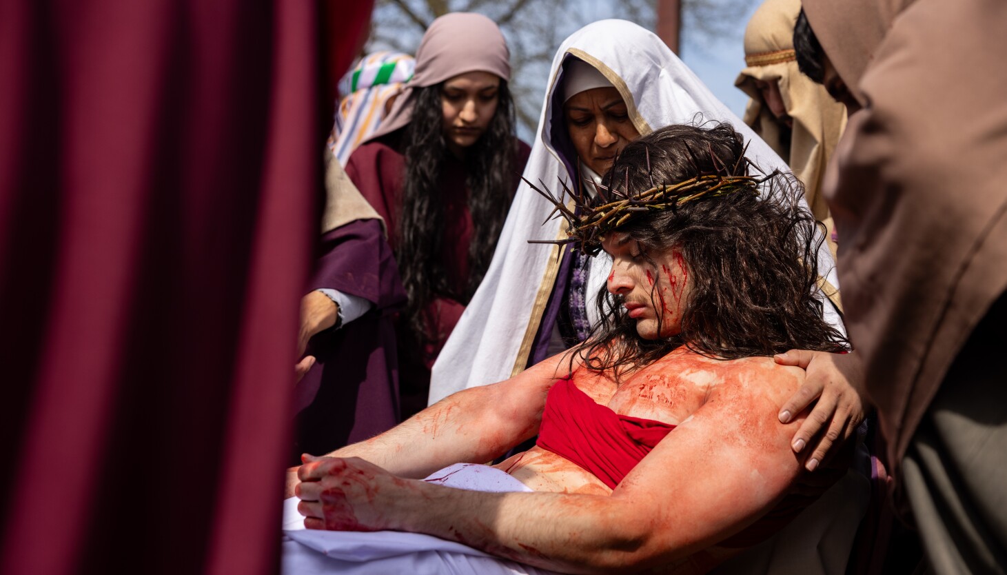 How we photographed Pilsen's annual reenactment of Jesus' crucifixion on Good Friday