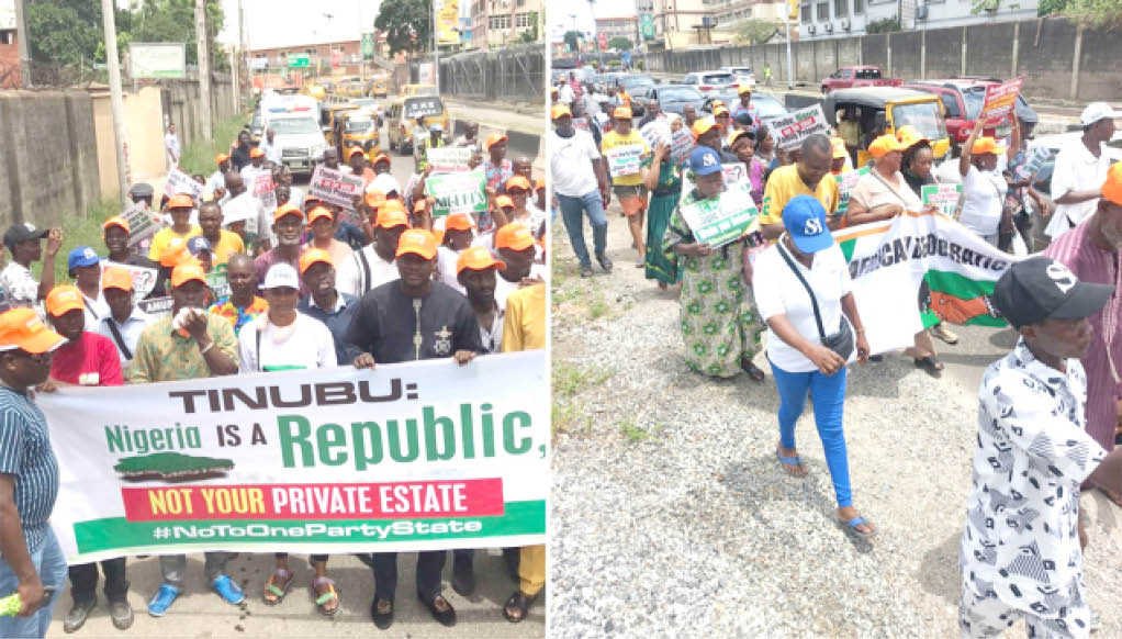 Daily Trust- INEC clears chair , ‘Amupitan must go’ protests swell