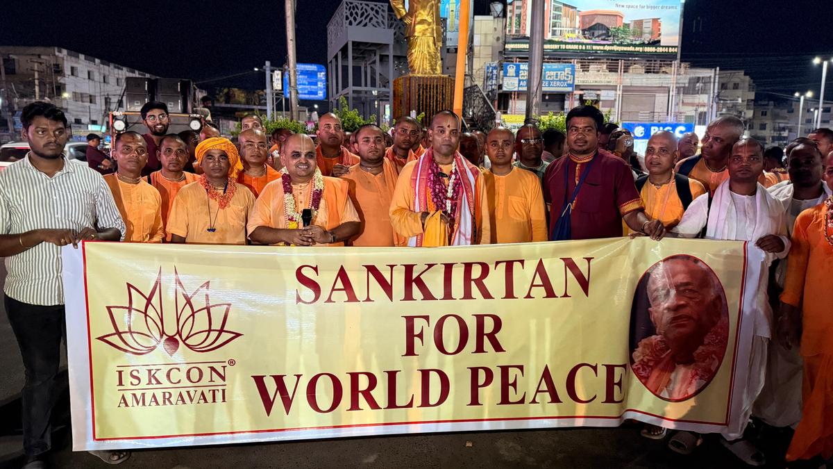 ISKCON-Vijayawada hosts ‘Harinaama Sankirtan’ for global peace