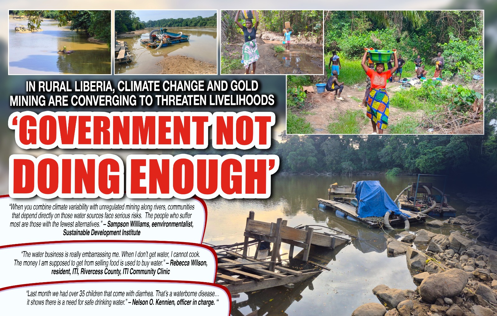 In Rural Liberia, Climate Change and Gold Mining Are Converging to Threaten Livelihoods