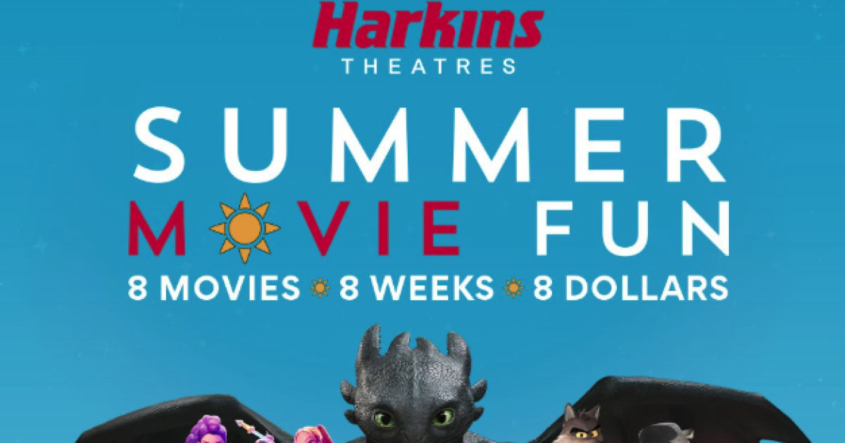 Kids can see 8 movies for $1 each with Harkins Summer Movie Fun program