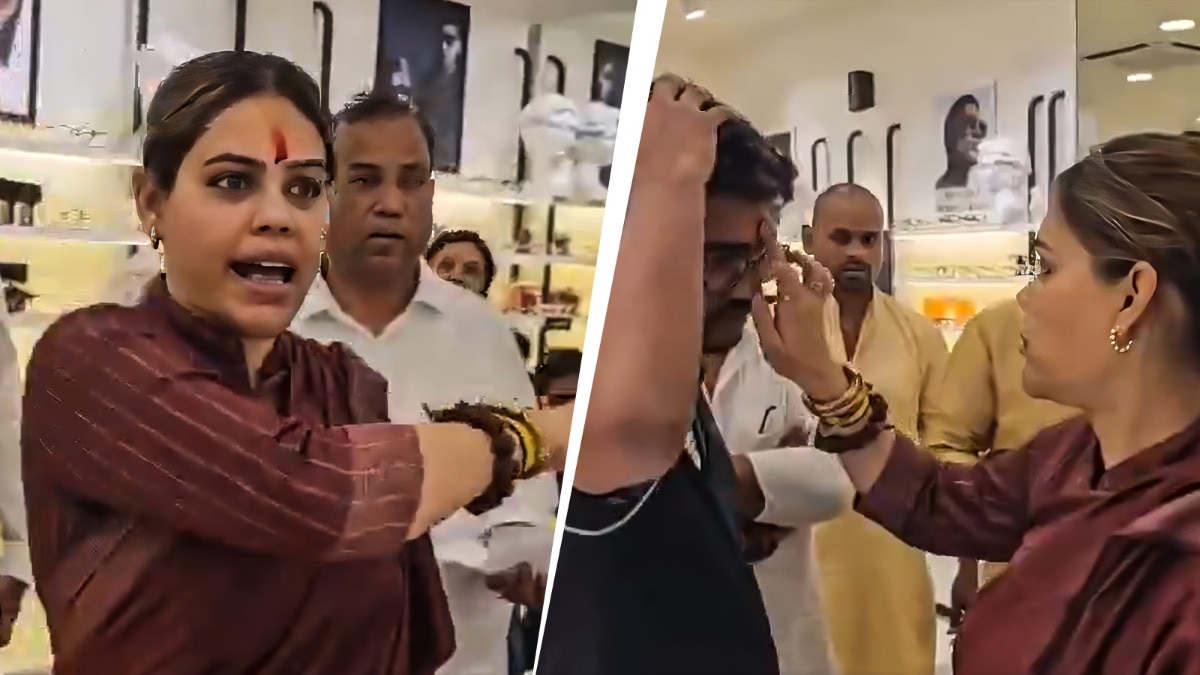 Lenskart: Muslim BJP leader puts tilak on Lenskart staff amid bindi hijab row