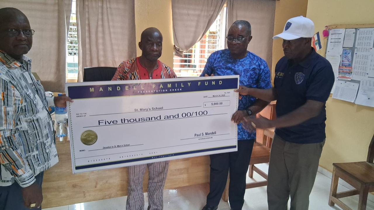 Liberia: Mandell Family Provides Additional Support to St. Mary's School