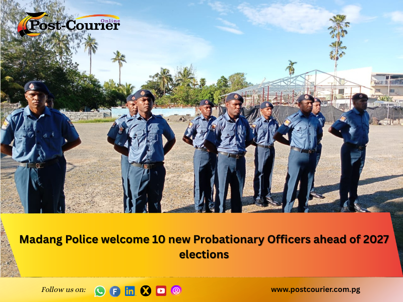 Madang Police welcome 10 new Probationary Officers ahead of 2027 elections