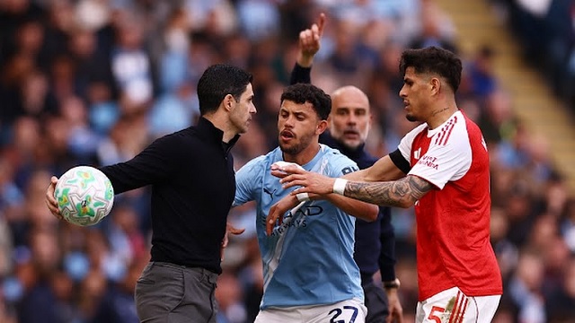 Man City beats Arsenal in title showdown