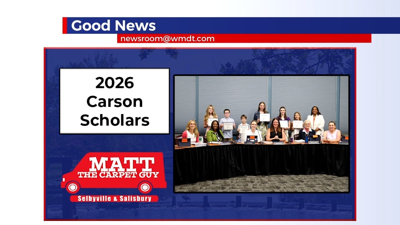 Nine Carson Scholars Recognized in Talbot Co.