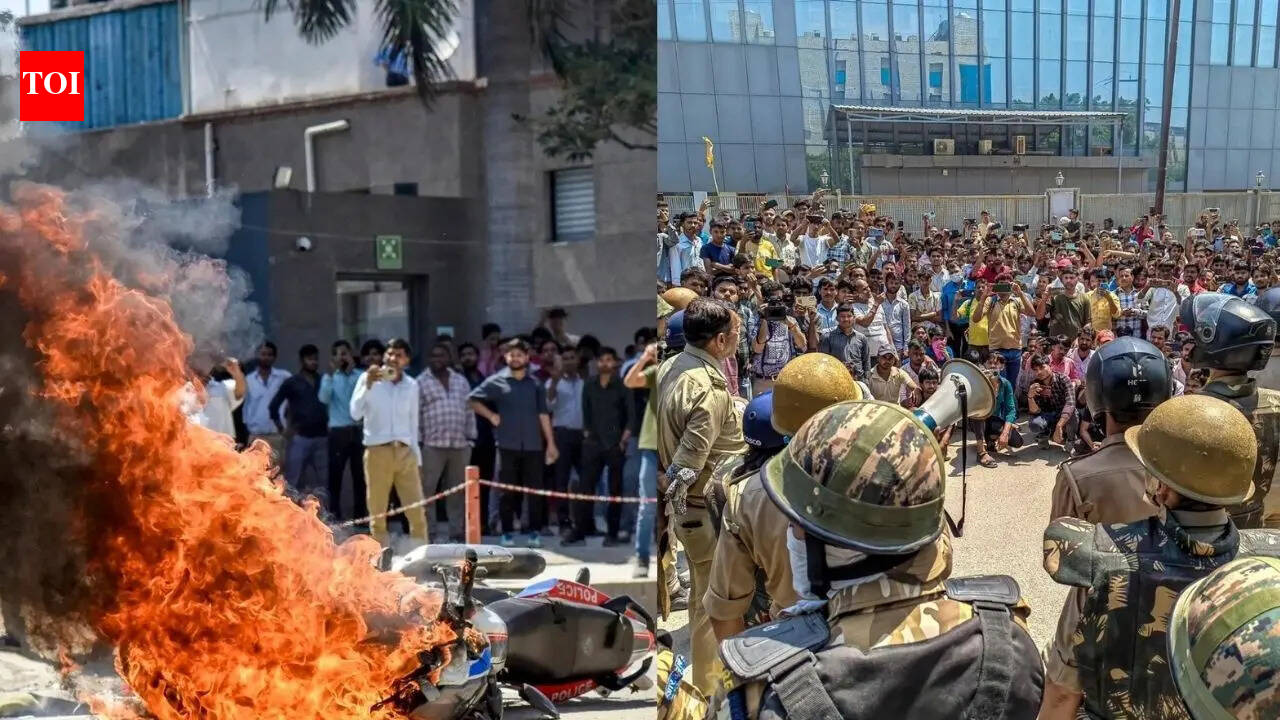 Pakistan link noida protest: Noida Wage Protests Turn Violent: Over 350 Arrested as Authorities Probe Outsider Involvement | Noida News