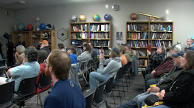 People of Lincoln react to Artemis II splashdown at Branched Oak Observatory