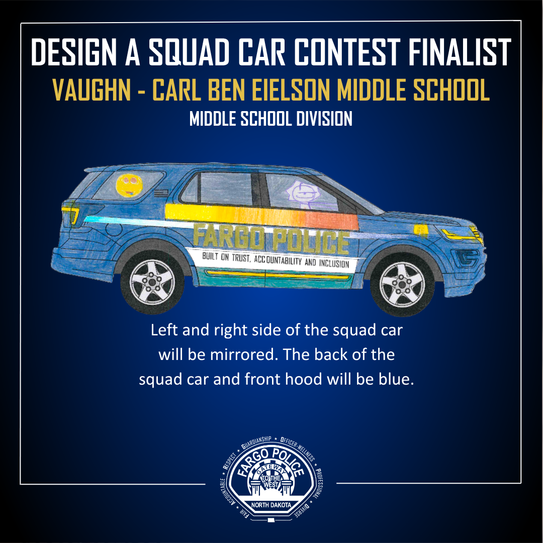 Public asked to vote on wrap designs for School Resource Officer squad cars in Fargo