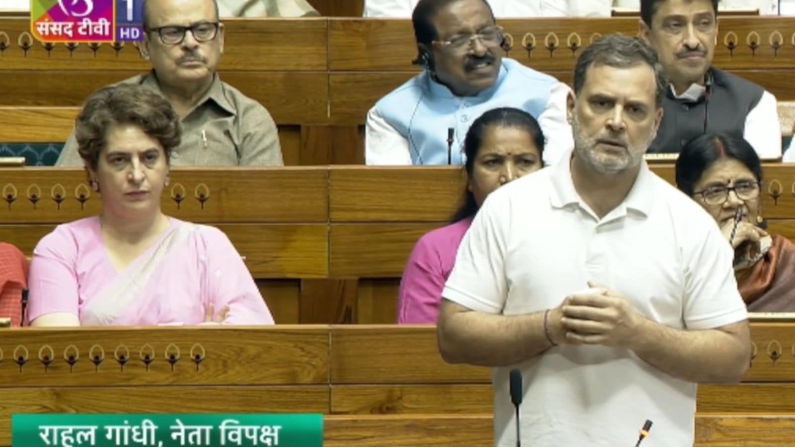 Rahul Gandhi in Lok Sabha