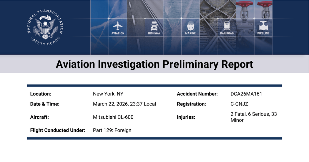 Read the Preliminary Report on the LaGuardia Crash