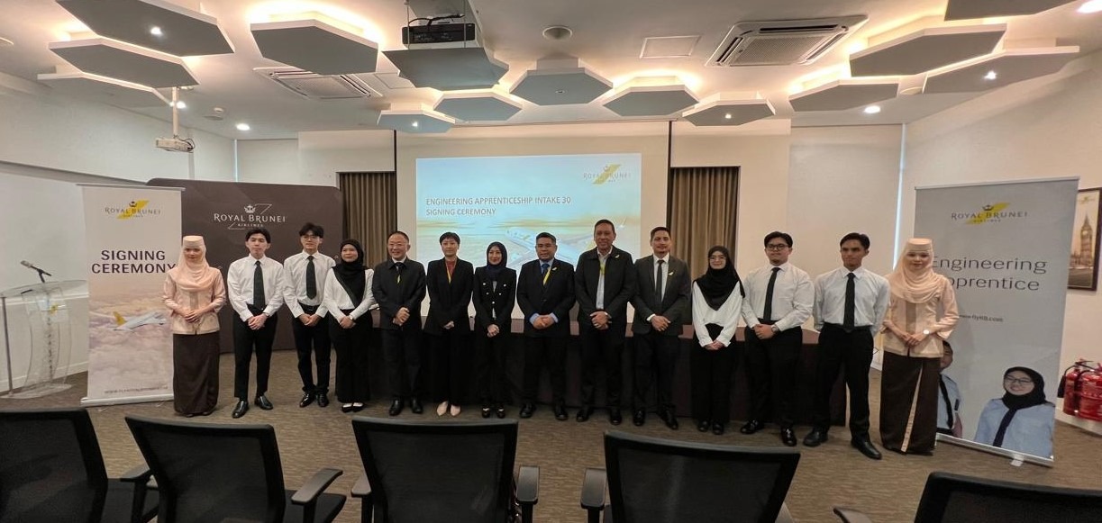 Royal Brunei Airlines signs six new engineering apprentices for Intake 30