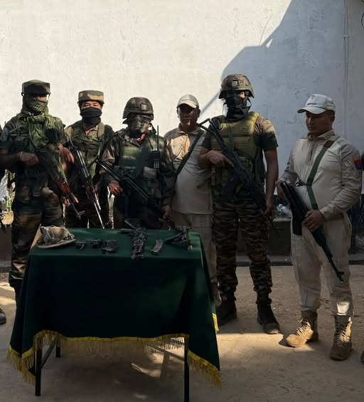 Security forces dismantle six bunkers, recover arms and ammunition in Kangpokpi, Tengnoupal