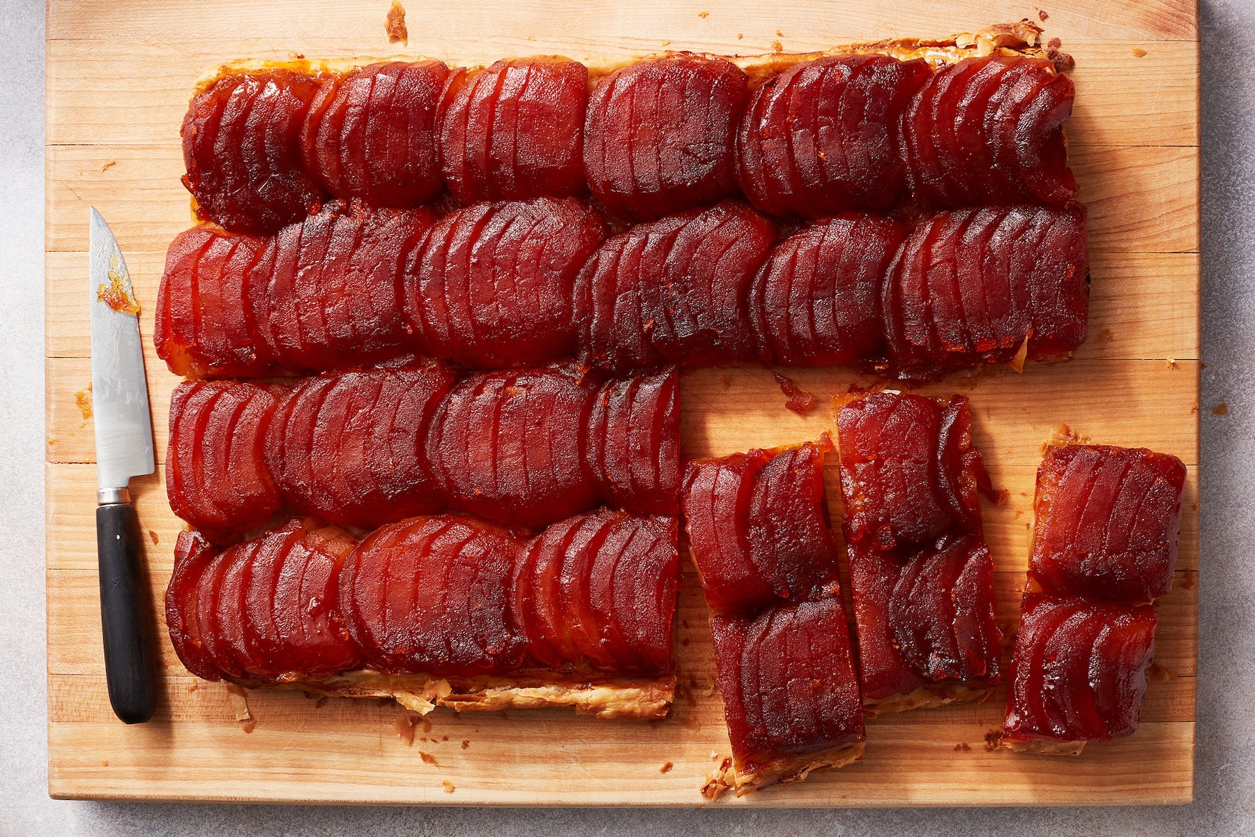 Sheet pan tarte tatin