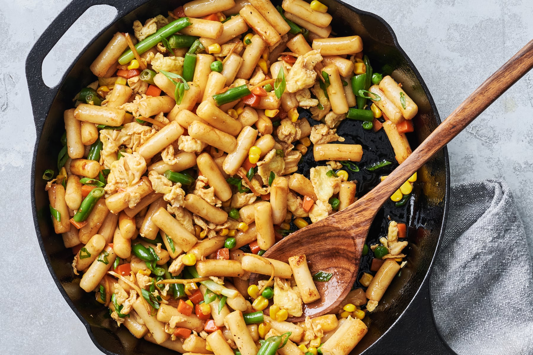 Stir-fried rice cakes