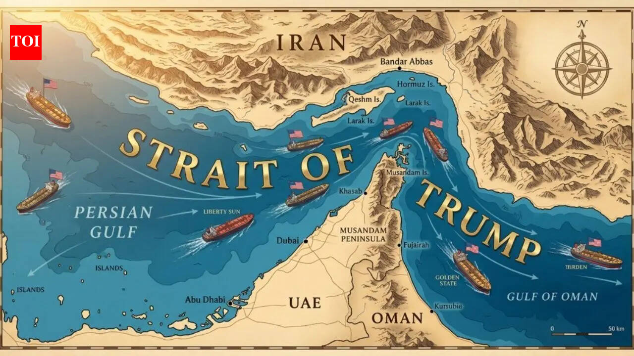 'Strait of Trump': US President shares new map naming Hormuz after himself