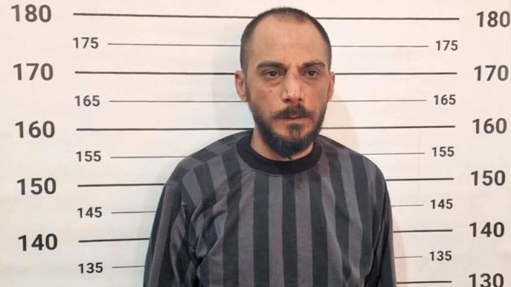 The arrest of Tadamon massacre perpetrator Amjad Youssef in Syria. (Interior Ministry)