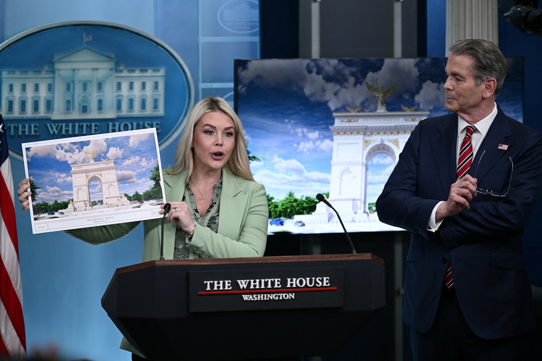 The monumental arch envisioned by Trump in Washington officially named